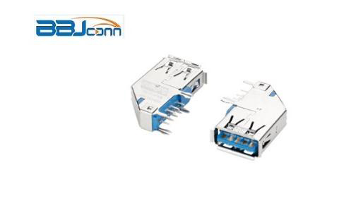AF90度侧插3.0蓝胶卷边铁