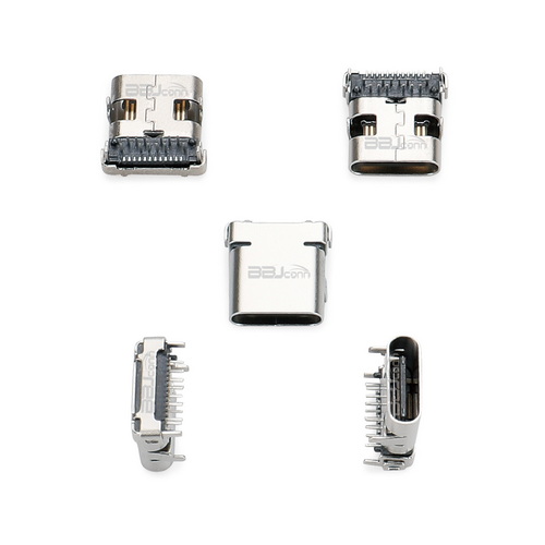 TYPE-C 24PIN　母座板上单壳 L=10.0---（UC.01.52-16-0003）_调整大小