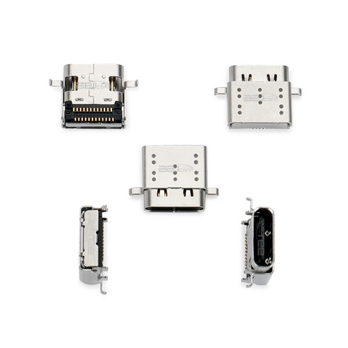 TYPE-C 24P 母座 板上双壳L=9.17 双排SMT CH=1.57 锡脚0.6==UC.01.52-1W-0004_调整大小